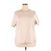 Avenue Short Sleeve T-Shirt: Tan Tops - Women's Size 26 Plus