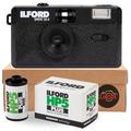 35mm Film Camera Bundle with Ilford Sprite HP5 Analogue Film Camera, Ilford 35mm Film in Black and White 36 EXP Film and Clikoze Film Photography Tips Card (Black)