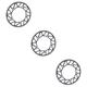 BESPORTBLE 3 Pcs Aluminum Chain Ring 50 Tooth Chainring Bycicles Single Crankset Mountain Bike Bicicleta Bike Chain Ring Cycle Chain Parts Bikes Positive and Negative Teeth Accessories