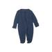 Old Navy Long Sleeve Outfit: Blue Solid Bottoms - Size 0-3 Month