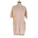 ASOS Casual Dress - Sweater Dress Crew Neck 3/4 sleeves: Tan Solid Dresses - Women's Size 4