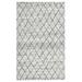 Gray/White 12 x 9 x 0.5 in Area Rug - Villa by Classic Home Rectangle Hastings Area Rug w/ Non-Slip Backing | 12 H x 9 W x 0.5 D in | Wayfair