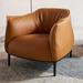 Sofa Chair - Lounge Chair - Barrel Chair - Orren Ellis Minimalist Sofa Chair Lounge Chair Single Chair Barrel Chair Faux in Black/Brown | Wayfair