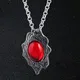 DMC-Collier pendentif en cristal rouge pour hommes et femmes SAFMaycry SAFHunter Dante Amulette