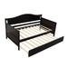 Durable Daybed Frame sofa bed Espresso day bed Solid Wood trundle day bed