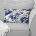 Designart "Regal Cobalt Blue Damask Ii Victorian Pattern VI" Floral Printed Throw Pillow