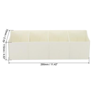 Plastic Tea Box, 4 Compartments Tea Bag Organizer Coffee Bag Container