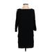 The Limited Cocktail Dress - Sweater Dress: Black Solid Dresses - Women's Size Small