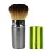 EcoTools Travel Kabuki Makeup Brush for Foundation Blush Bronzer and Powder Retractable Green Aluminum Travel Friendly and Perfect for On The Go 1 Count