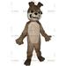 Aggressive Gray Bulldog BIGGYMONKEYâ„¢ Mascot Costume. bull dog costume