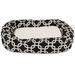 MajesticPet 52 in. Links Sherpa Donut Pet Bed - Black