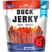 Chicken & Duck Jerky Dog Treats 680GR - Human Grade Pet Snacks & Grain Free Organic Meat - Natural High Protein Dried Strips - Best Chews for Training Small & Large Dogs - Bulk Soft Pack (Duck)