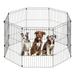 IRIS USA 36 Exercise 8 Panel Wire Metal Pet Playpen for Dog Cat