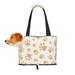 TEQUAN Foldable Dog Purse Carrier Collapsible Cute Paws Claw Print Animal Prints Pet Travel Tote Bag for Small Cat Puppy Waterproof Dog Soft-Sided Carriers