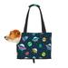 TEQUAN Foldable Dog Purse Carrier Collapsible Cartoon UFO Spaceship Rockets Prints Pet Travel Tote Bag for Small Cat Puppy Waterproof Dog Soft-Sided Carriers