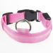 Pet Collar For Lighted Up Nylon Solid LED Dog Collar Glow Necklace Dogs Cats Collar For Pets Accessories S