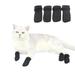 BT Bear Cat Anti-Scratch Shoes Pet Scratch Deterrent Boots for Cats Small Dogs Grooming Cat Accessories Nail Gloves Adjustable Cat Claw Cover for Bathing Shaving Treatment Checking Black S