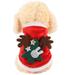 Christmas Costumes Pet dog cat clothes Coral velvet Pet changing outfit Hoodie