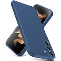 for Samsung Galaxy S21 FE Case Thin Liquid Silicone Case Shockproof Slim Thin Phone Case for Galaxy S21 FE Full Body Screen Camera Protective Cover-Blue 2-s21 fe-02