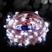 USB Fairy String Lights 20M 200LEDs Micro Copper Wire LED Lights Flexible Waterproof Indoor Outdoor Lighting for Garden Patio Windows Trees Party Cool White