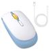 Chicmine 2.4G Wireless Mouse Ergonomics One-button Mute Mice 800/1200/1600 DPI Type-C Rechargeable Mouse Computer Accessories Office Supplies