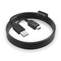 FITE ON 5ft Black Mini USB Data Cable Compatible with Garmin StreetPilot c320 c330 c340 c510 GPS