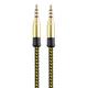 3.5mm 1.5m Audio Cable Nylon Auxiliary Cable Male To Male Stereo Hi-Fi For Headphones Car Home Stereo Speakers Compatible