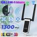 1300Mbps Long Range USB 3.0 Wireless WiFi Adapter Dongle Dual Band 5GHz Network