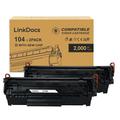 LinkDocs 104 Toner Cartridge Replacement for Canon 104 CRG-104 FX-9 FX-10 Toner Cartridge for use in Canon Imageclass D420 D450 D480 MF4150 MF4350D MF4270 MF4370DN MF4380DN Printer (Black 2 Pack)