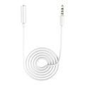 HEVIRGO Earphone Extension Cable Stereo Audio Signal Transfer Plug Play 3.5mm Male to Female Computer Headphone Extension Line for Cell Phone