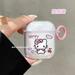 New Sanrio Kuromi hello kitty cute cartoon Bluetooth headset set transparent PC soft case for AirPods 1 2 3 Pro protective case