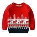 Baby Toddler Boys Girls Sweater Knit Christmas Sweatshirt Little Kids Pullover Cotton Winter Warm Tops Coat Clothes