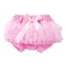 Fimkaul Girls Shorts Boys Bow Tie Solid Spring Summer PP Bloomers Triangle Covers Clothes Casual Pants Baby Clothes Pink