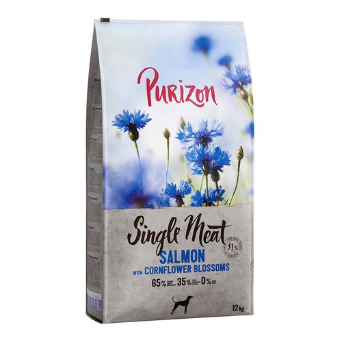 Purizon Single Meat Adult Lachs mit Spinat und Kornblumenblüten - 2 x 12 kg