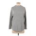 Old Navy Pullover Sweater: Gray Color Block Tops - Women's Size Medium