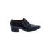 Bettye by Bettye Muller Flats: Slip-on Chunky Heel Classic Blue Print Shoes - Women's Size 8 - Almond Toe