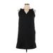 Max and Cleo Casual Dress - Shift V-Neck Sleeveless: Black Polka Dots Dresses - Women's Size 6