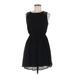 Forever 21 Casual Dress - Shift: Black Solid Dresses - Women's Size Medium