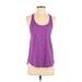 Lululemon Athletica Active Tank Top: Purple Print Activewear - Women's Size 8