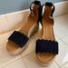 J. Crew Shoes | J. Crew Wedge Sandal Espadrille Blue Size 8 | Color: Blue | Size: 8