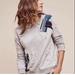 Anthropologie Tops | Artisan De Luxe X Anthro Embroidered Floral Patchwork Sweatshirt - Size Xs | Color: Gray | Size: Xs