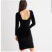 J. Crew Dresses | J. Crew Scoopback Sheath Dress In Italian Black Velvet, Nwt! | Color: Black | Size: 4