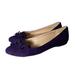 Nine West Shoes | Nine West Purple Velvet Ballet Flats Pointed Toe Bow Tassels Women Sz 6.5m | Color: Purple | Size: 6.5