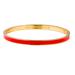Kate Spade Jewelry | Kate Spade New York Take Heart Bangle - Gold-Tone Metal Bangle, Bracelets | Color: Gold/Red | Size: Os