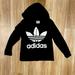 Adidas Tops | Adidas Pullover Hoodie, Black, Size M | Color: Black/White | Size: M