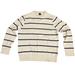 J. Crew Sweaters | J. Crew Cream- Navy Blue Striped Sweater- Size L | Color: Blue/Cream | Size: L