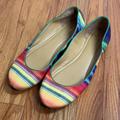 Nine West Shoes | Nine West Sz 8.5 Rainbow Flats | Color: Green/Orange | Size: 8.5