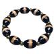 YHDONE Tibetan Oily Pulp Natural Onyx Black And Yellow A Line Of Dzi Beads Strings (With Certificate) For Men and Women jade Bracelets for men