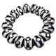 YHDONE Tibetan High Oil Coating Special Three-Eyed Black And White Onyx Dzi Bead Strings (With Certificate) For Men and Women jade Bracelets for men