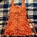 American Eagle Outfitters Dresses | American Eagle Floral Above Knee Mini Dress Medium | Color: Orange | Size: M